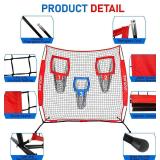 $67 6x6ft Football Training Net with 3 Target Pockets, Portable QB