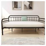 $116 HOMERECOMMEND Metal Daybed Frame, Heavy-Duty Slats, Twin Day Bed