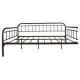 $116 HOMERECOMMEND Metal Daybed Frame, Heavy-Duty Slats, Twin Day Bed