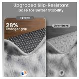 $70 Ophanie Tie-Dyed Grey & White 8x10 Area Rug for Living Room