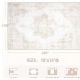 $163 Area Rug 10x14 Vintage Washable Living Room Rug Retro Medallion