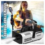 $76 Fog Machine 1000W with Wireless Remote & Manual Control for DJ