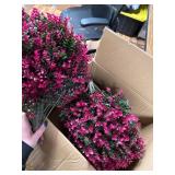 $57 Set of 2 Artificial Rose Boxwood Topiary Balls for Outdoor, 22"