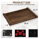 $59 Noodle Board Stove Cover Wood, Ready to Use, 30x22, Brown