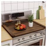 $59 Noodle Board Stove Cover Wood, Ready to Use, 30x22, Brown