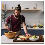 $59 Noodle Board Stove Cover Wood, Ready to Use, 30x22, Brown