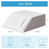 Leg Elevation Pillow for Swelling & After Surgery, Memory Foam