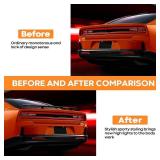 $80 Universal 54in Rear Spoiler, Seagull PRO Matte Black, Sedan Trunk