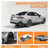 $80 Universal 54in Rear Spoiler, Seagull PRO Matte Black, Sedan Trunk