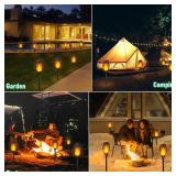 IkeeRuic Solar Torch Lights Outdoor with Flickering Flame