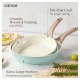 $130 CAROTE 21-Piece Pots and Pans Cookware Set, Nonstick Induction
