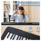 $115 88-Key Semi-Weighted Keyboard Digital Piano with Stand & MIDI