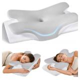 Cervical Neck Pillow for Pain Relief, Ergonomic Memory Foam