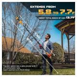 $130 2-in-1 Pole Pruning Shears Cordless, 21V, 13.7ft Reach