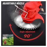 $50 ALSO GO 24V Weed Wacker, Cordless Grass Trimmer, 3-in-1 w/2 Batts