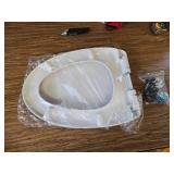 MUU Toilet Seat Slow Close White, Non-slip Bumpers, Easy Install