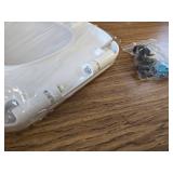 MUU Toilet Seat Slow Close White, Non-slip Bumpers, Easy Install