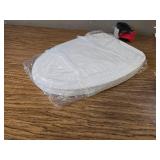 MUU Toilet Seat Slow Close White, Non-slip Bumpers, Easy Install