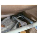 Folding Steel Bedside Commode