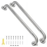 $56 32-Inch Shower Grab Bar with Anti-Slip Knurled Grip, Nickel
