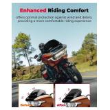 $80 KEMIMOTO 10-Inch Windshield for 2023-24 Touring Road Glide FLTRXSE