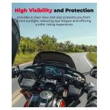 $80 KEMIMOTO 10-Inch Windshield for 2023-24 Touring Road Glide FLTRXSE