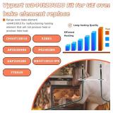 GE Oven Bottom Heating Element WB44T10010, 2585W 240V