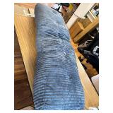 Z-hom Queen Headboard Pillow, Reading Backrest Cushion, Blue