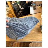 Z-hom Queen Headboard Pillow, Reading Backrest Cushion, Blue