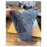 Z-hom Queen Headboard Pillow, Reading Backrest Cushion, Blue