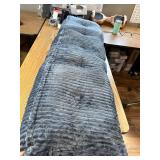 Z-hom Queen Headboard Pillow, Reading Backrest Cushion, Blue