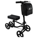 $115 LCJ Knee Scooter Walker for Adults with Braking System Black