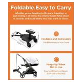 $51 Universal Stroller Board, 2-in-1 Sit/Stand, Holds Up to 55 lbs