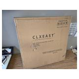 $190 CLXEAST 28-Inch Gold Moving Gear Wall Clock, Farmhouse Decor