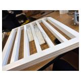 $60 Dog Gate Freestanding Fence, 24" H, 3 Panels, Doorways, White