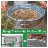 19" Extra Large Soil Sifter with Handles, 1/4" Mesh