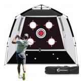WishDirect Golf Net, Foldable Practice Net with Target (7.2x6ft)