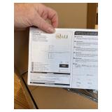 WALI Floating TV Shelf CS201B, Holds 17.6lb, Tempered Glass, Black