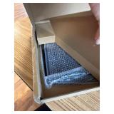 WALI Floating TV Shelf CS201B, Holds 17.6lb, Tempered Glass, Black