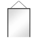 SANY DAYO HOME 12 x 16 in Real Glass Black Metal Framed Mirror