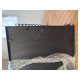 SANY DAYO HOME 12 x 16 in Real Glass Black Metal Framed Mirror