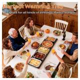 $100 Electric Warming Tray for Buffets 40x12 in, 12-Temp Settings