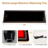 $100 Electric Warming Tray for Buffets 40x12 in, 12-Temp Settings