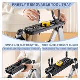 $102 XinSunho 4-Step Ladder, Folding Aluminum Stool, Anti-Slip Pedal