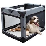 $62 Pettycare 36-Inch Collapsible Crate for Large Dogs, 4-Door Kennel