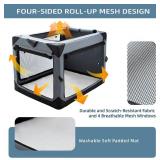 $62 Pettycare 36-Inch Collapsible Crate for Large Dogs, 4-Door Kennel