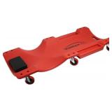 WINTOOLS Low Profile Red 40-Inch Creeper Cart, Plastic Rolling
