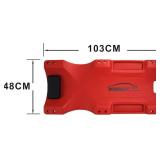 WINTOOLS Low Profile Red 40-Inch Creeper Cart, Plastic Rolling