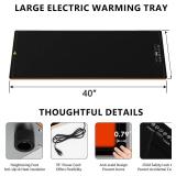 $122 Food Warming Tray 40x14in Electric Warmer with 9 Temp Settings