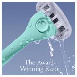 Billie Razors for Women Shave Kit Razor + 4 x 5-Blade Razor Refills + Magnetic Holder Minty